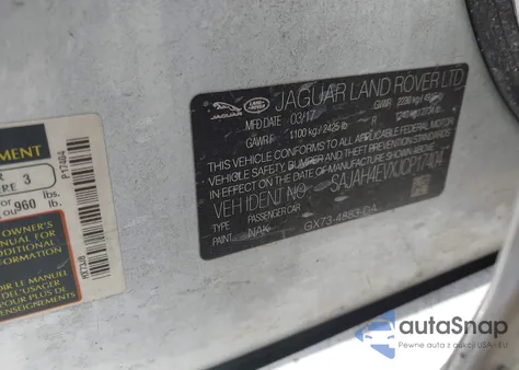 2018 Jaguar Xe 35T Portfolio Limited Edition from USA, damaged, VIN SAJAH4EVXJCP17404